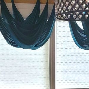 Royal Velvet  green window valances 15 pieces